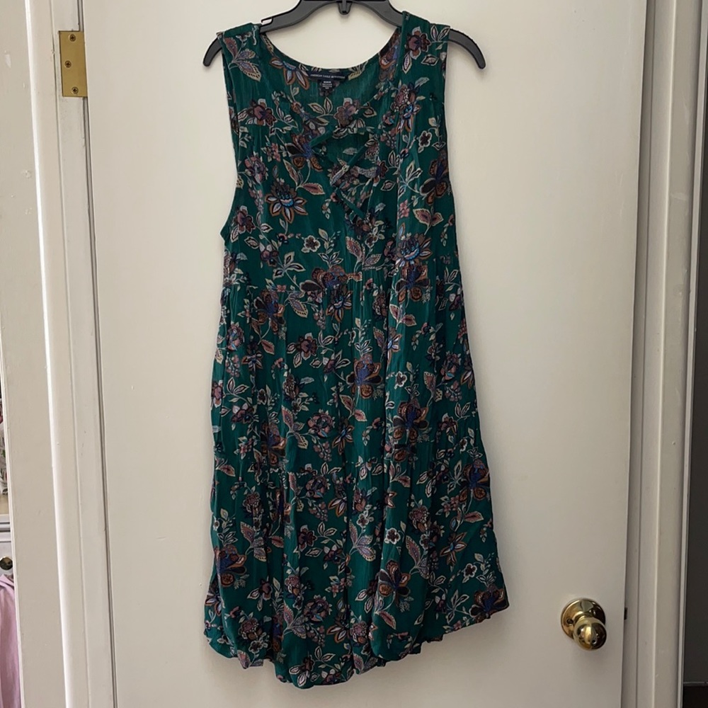 Teal Paisley American Eagle Dress Size Medium